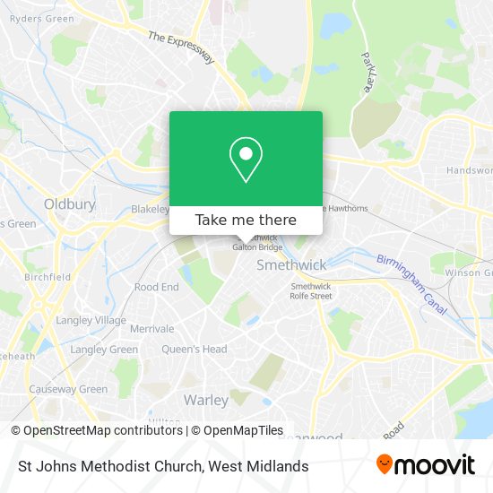 St Johns Methodist Church map