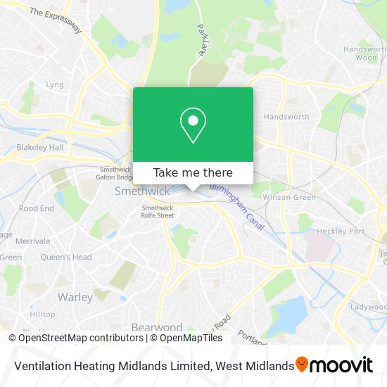 Ventilation Heating Midlands Limited map