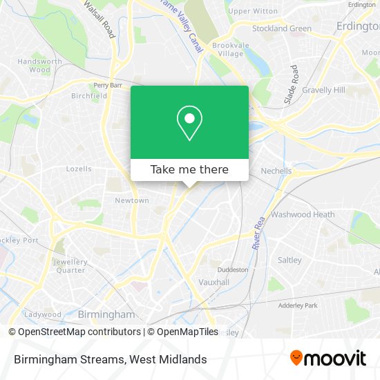 Birmingham Streams map