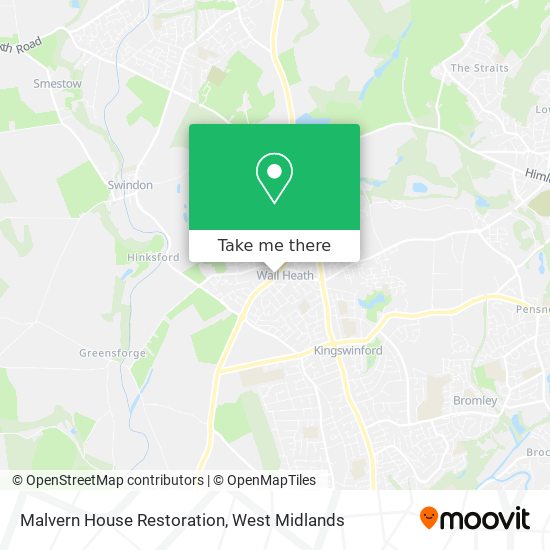 Malvern House Restoration map