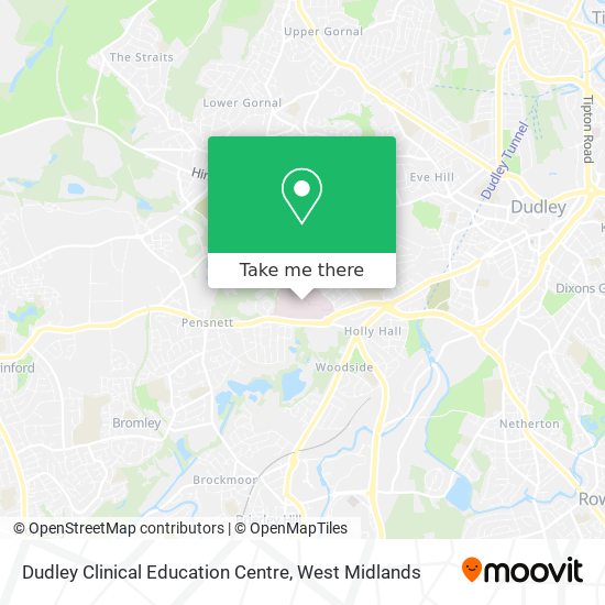 Dudley Clinical Education Centre map