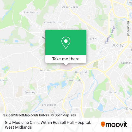 G U Medicine Clinic Within Russell Hall Hospital map