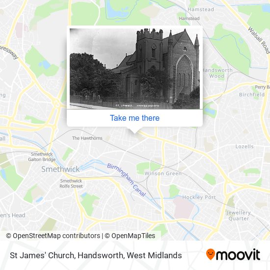 St James' Church, Handsworth map