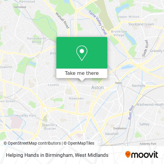 Helping Hands in Birmingham map