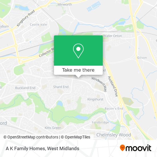 A K Family Homes map