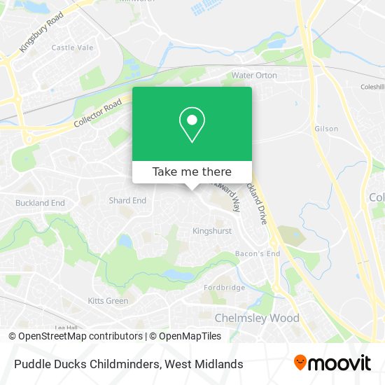 Puddle Ducks Childminders map