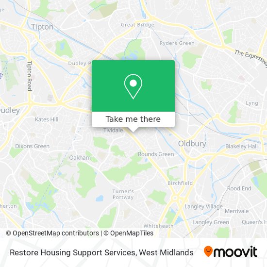 Restore Housing Support Services map
