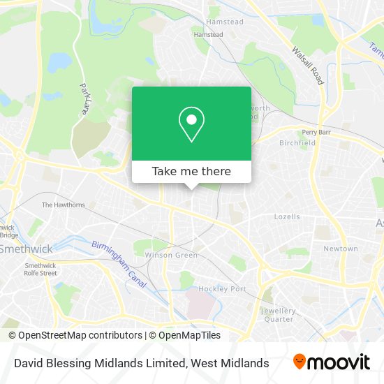 David Blessing Midlands Limited map