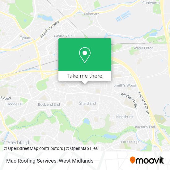 Mac Roofing Services map