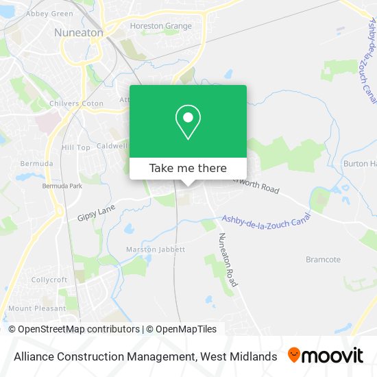 Alliance Construction Management map