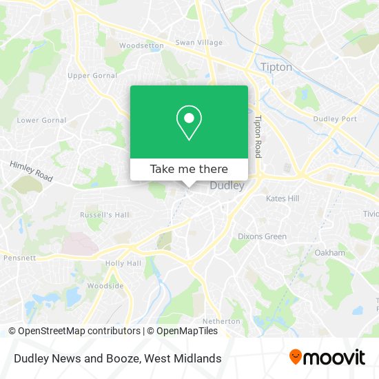 Dudley News and Booze map