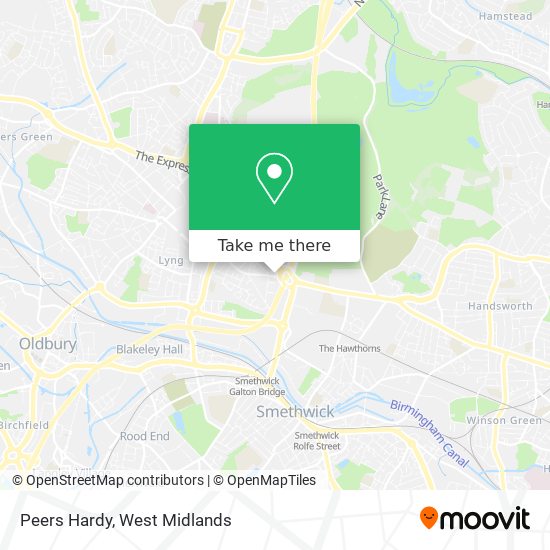 Peers Hardy map