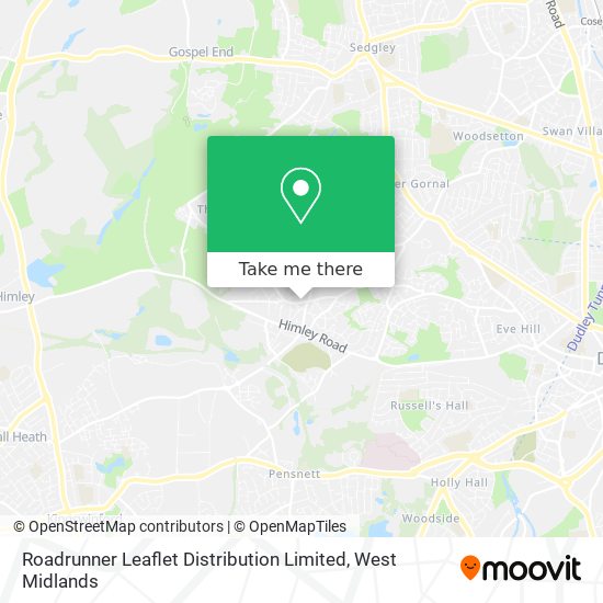 Roadrunner Leaflet Distribution Limited map