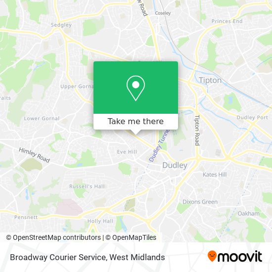 Broadway Courier Service map