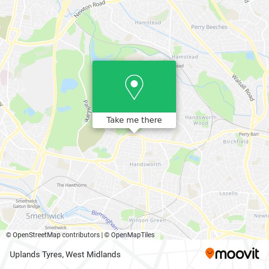 Uplands Tyres map