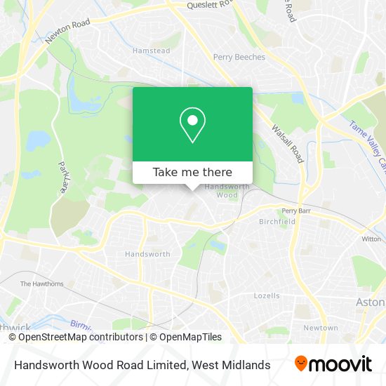 Handsworth Wood Road Limited map