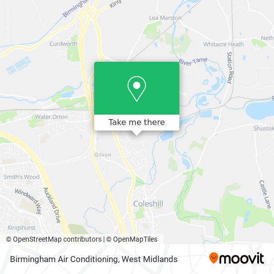 Birmingham Air Conditioning map