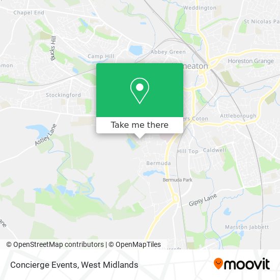 Concierge Events map