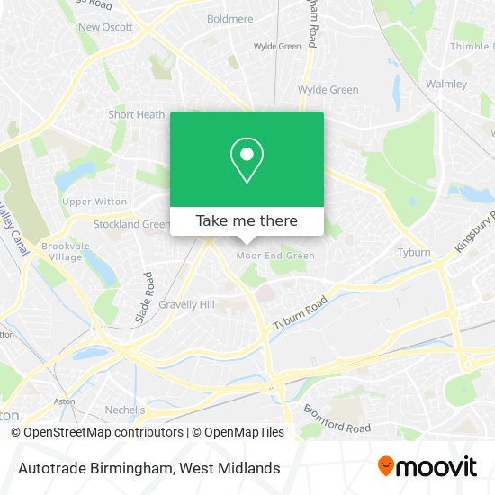 Autotrade Birmingham map
