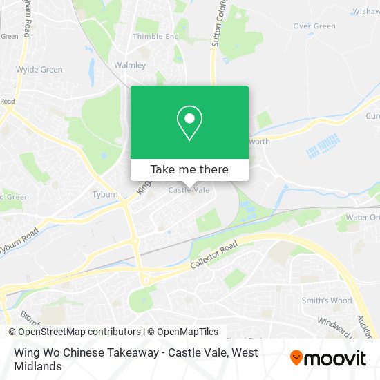 Wing Wo Chinese Takeaway - Castle Vale map