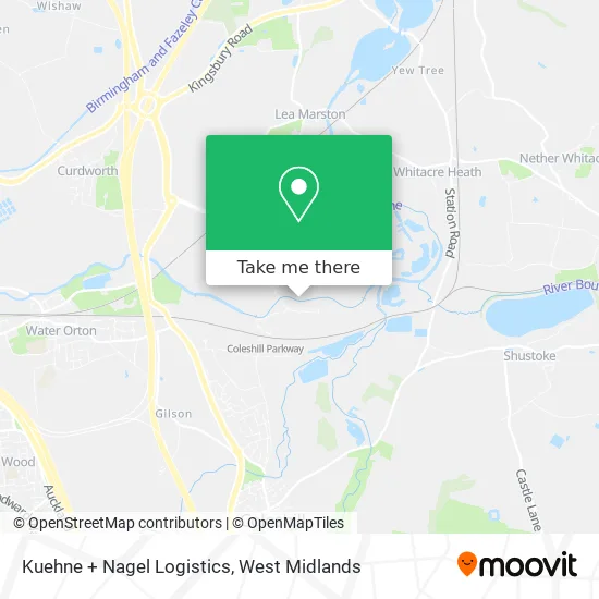 Kuehne + Nagel Logistics map