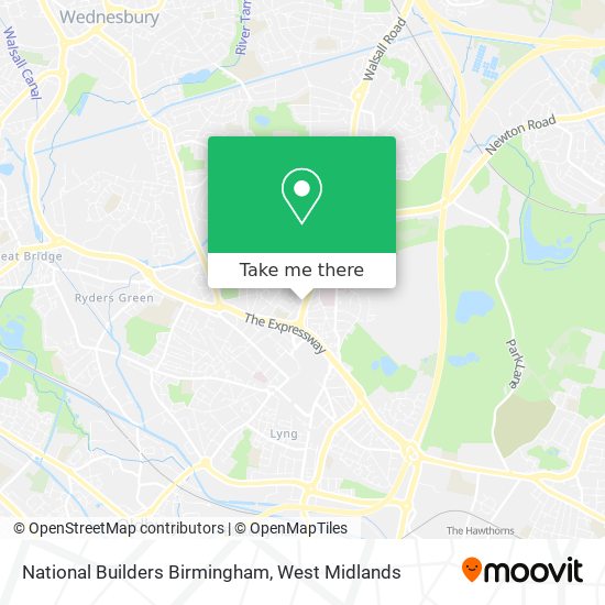 National Builders Birmingham map