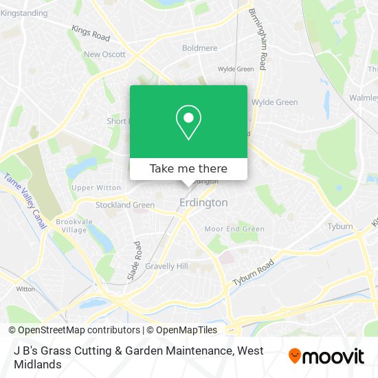 J B's Grass Cutting & Garden Maintenance map