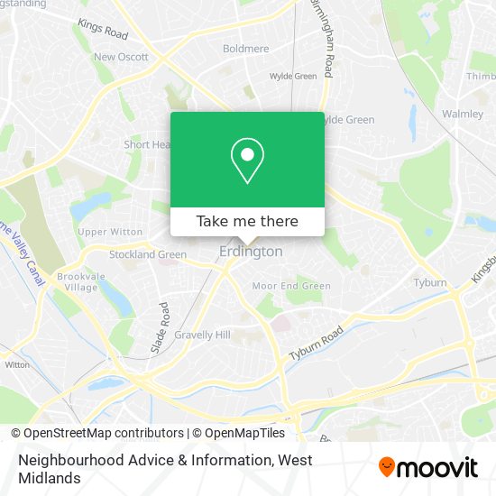 Neighbourhood Advice & Information map