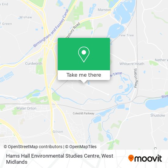 Hams Hall Environmental Studies Centre map