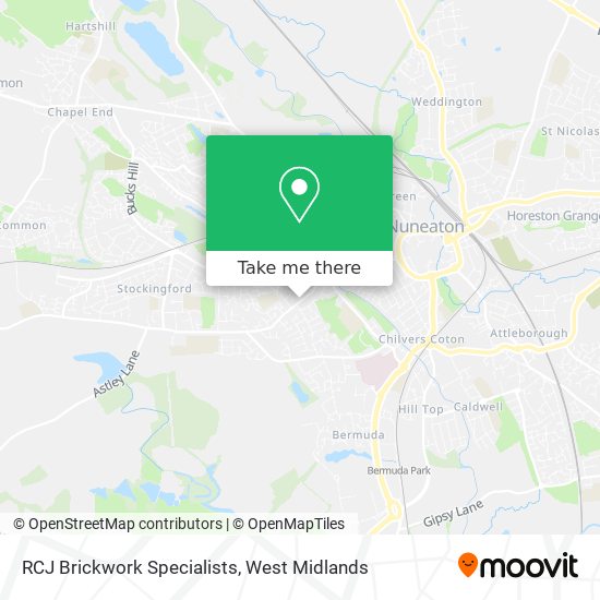 RCJ Brickwork Specialists map