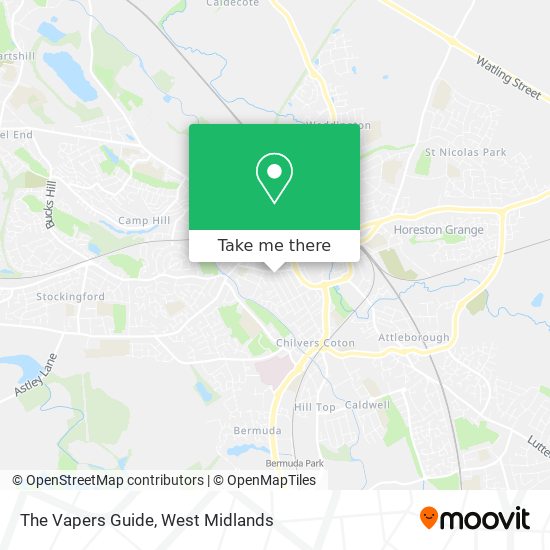 The Vapers Guide map