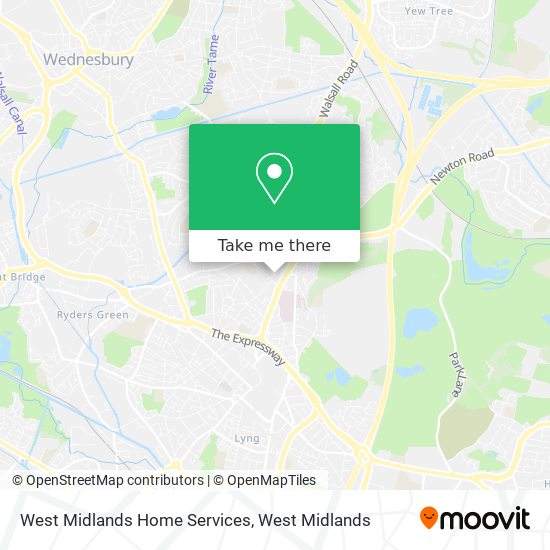 West Midlands Home Services map