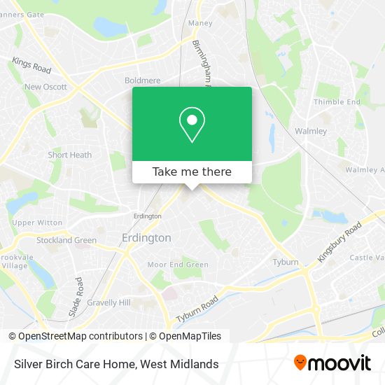 Silver Birch Care Home map