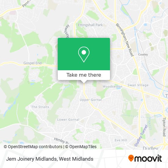 Jem Joinery Midlands map