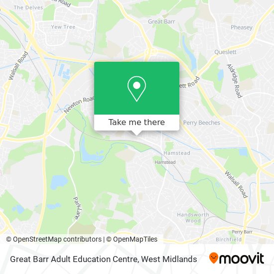 Great Barr Adult Education Centre map