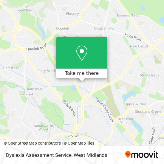 Dyslexia Assessment Service map