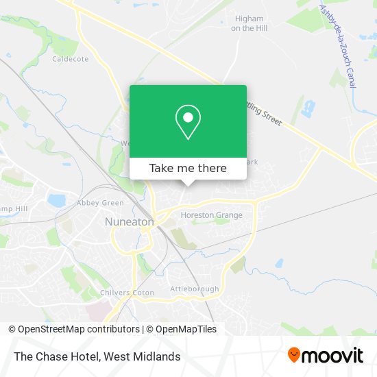 The Chase Hotel map