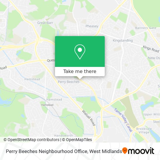 Perry Beeches Neighbourhood Office map