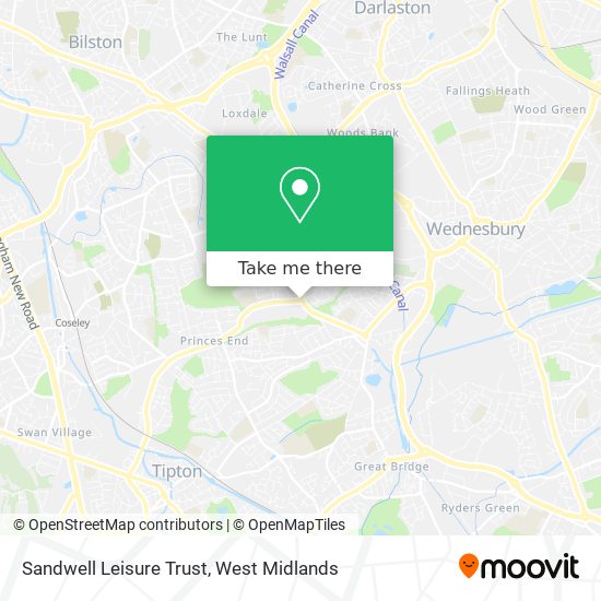 Sandwell Leisure Trust map