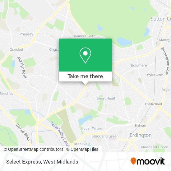Select Express map