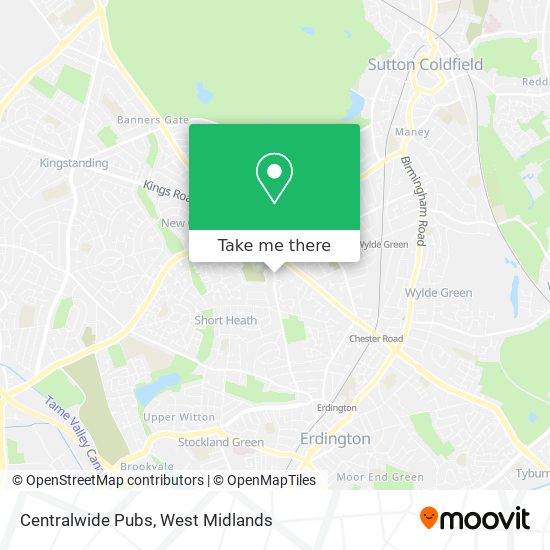 Centralwide Pubs map