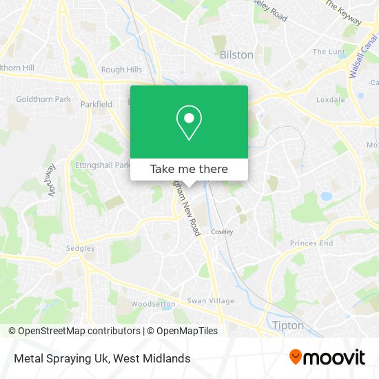 Metal Spraying Uk map