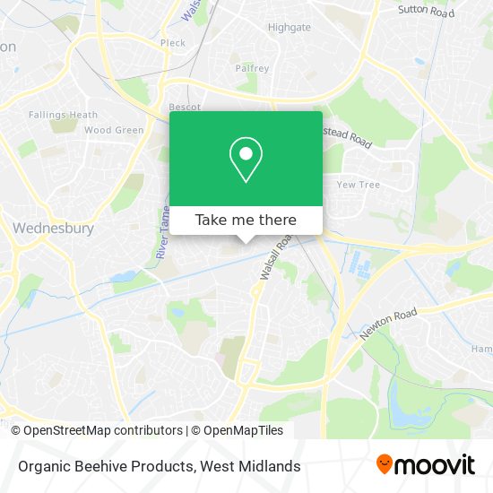 Organic Beehive Products map