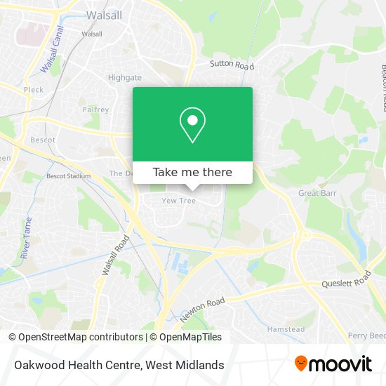 Oakwood Health Centre map