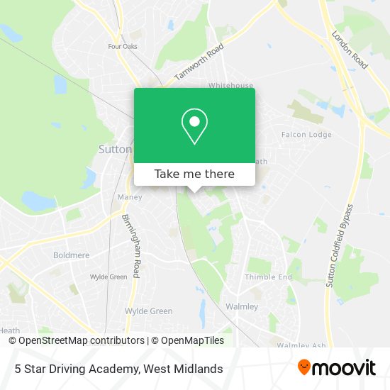 5 Star Driving Academy map