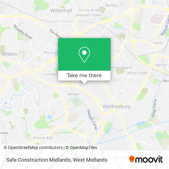 Safe Construction Midlands map