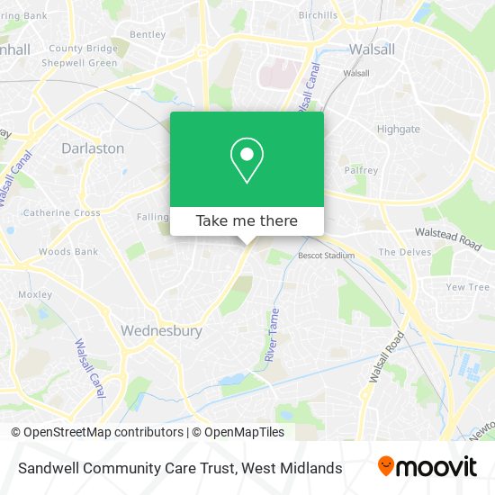 Sandwell Community Care Trust map