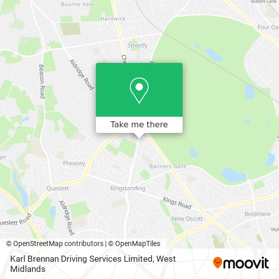 Karl Brennan Driving Services Limited map