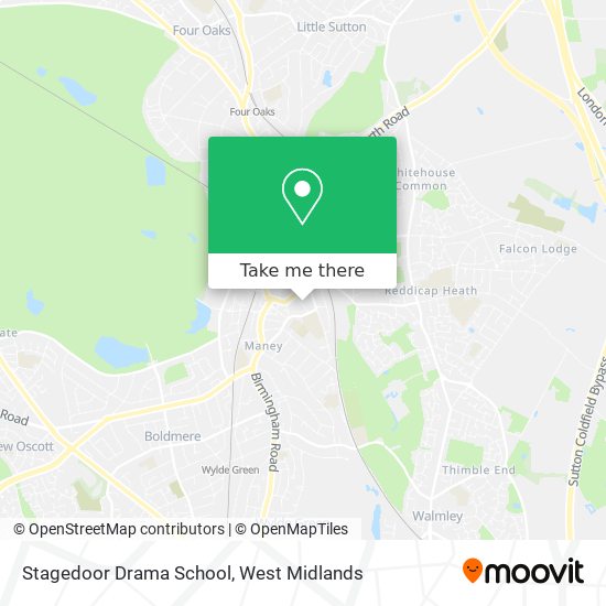 Stagedoor Drama School map