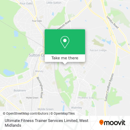 Ultimate Fitness Trainer Services Limited map